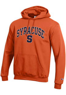 Champion Syracuse Orange Mens Orange Arch Mascot PowerBlend Long Sleeve Hoodie