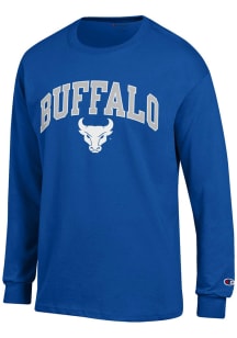 Champion Buffalo Bulls Blue Arch Mascot Long Sleeve T Shirt