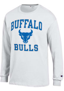 Champion Buffalo Bulls White No 1 Graphic Long Sleeve T Shirt