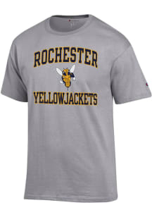 Champion Rochester Yellowjackets Grey No 1 Graphic Short Sleeve T Shirt