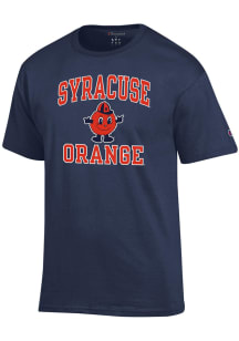Champion Syracuse Orange Navy Blue No 1 Graphic Short Sleeve T Shirt