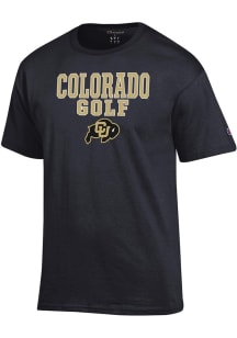 Champion Colorado Buffaloes Black Golf Short Sleeve T Shirt