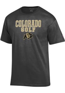 Champion Colorado Buffaloes Charcoal Golf Short Sleeve T Shirt