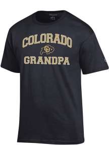 Champion Colorado Buffaloes Black No 1 Grandpa Short Sleeve T Shirt