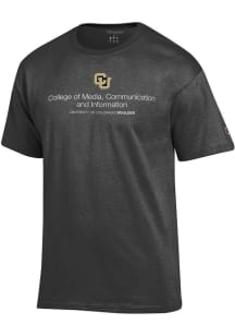 Champion Colorado Buffaloes Charcoal Media, Communication and Information Short Sleeve T Shirt