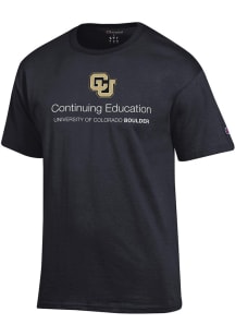 Champion Colorado Buffaloes Black Cont Ed and Professional Studies Short Sleeve T Shirt