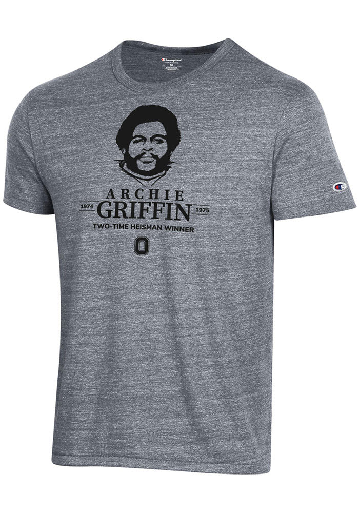 Archie Griffin Ohio State Buckeyes Grey Champion Triblend Short