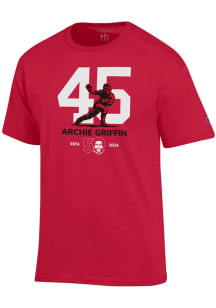 Archie Griffin Red Ohio State Buckeyes Name and Number Short Sleeve T Shirt