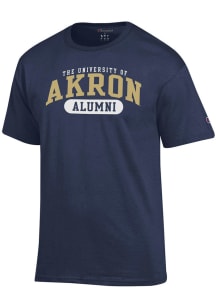 Champion Akron Zips Navy Blue Core Series Short Sleeve T Shirt