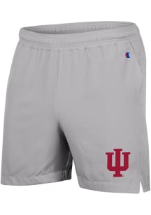 Mens Indiana Hoosiers Grey Champion Woven Shorts