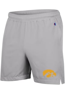 Champion Iowa Hawkeyes Mens Grey Woven Shorts