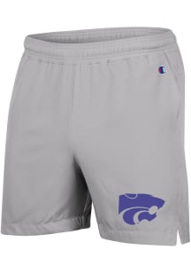 Mens K-State Wildcats Grey Champion Woven Shorts