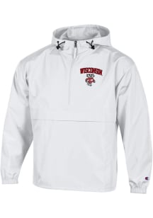 Mens Wisconsin Badgers White Champion Packable Light Weight Jacket