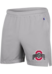 Mens Ohio State Buckeyes Grey Champion Woven Shorts