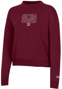 Champion Texas A&amp;M Aggies Womens Maroon Triumph Crew Sweatshirt