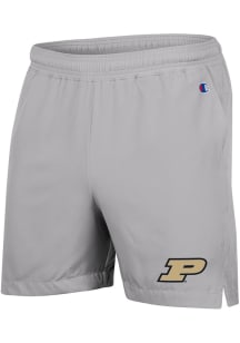 Mens Purdue Boilermakers Grey Champion Woven Shorts