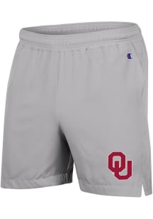 Champion Oklahoma Sooners Mens Grey Woven Shorts