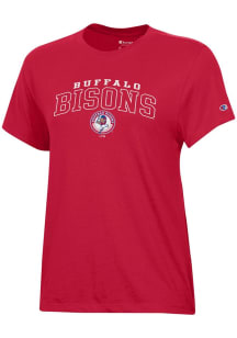 Champion Buffalo Bisons Womens Red Core Short Sleeve T-Shirt