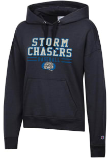 Champion Omaha Storm Chasers Womens Black Powerblend Hooded Sweatshirt