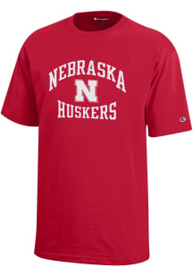 Champion Nebraska Cornhuskers Youth Red No 1 Short Sleeve T-Shirt