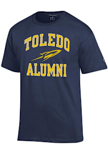 Champion Toledo Rockets Navy Blue Arch Logo Alumni Short Sleeve T Shirt