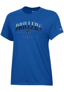 Champion Tulsa Drillers Womens Blue Core Short Sleeve T-Shirt