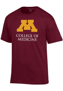 Minnesota Golden Gophers Maroon Champion College Of Medicine Short Sleeve T Shirt