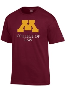 Minnesota Golden Gophers Maroon Champion College Of Law Short Sleeve T Shirt