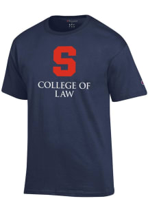 Champion Syracuse Orange Navy Blue College Of Law Short Sleeve T Shirt