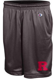 Mens Rutgers Scarlet Knights Grey Champion Primary Logo Mesh Shorts