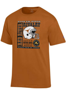 Champion Texas Longhorns Burnt Orange Red River Rivalry Hook Em Short Sleeve T Shirt