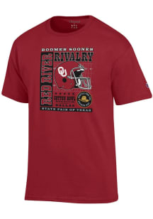 Champion Oklahoma Sooners Cardinal Red River Rivalry Boomer Sooner Short Sleeve T Shirt