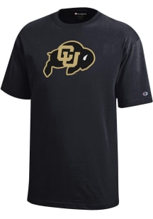 Champion Colorado Buffaloes Youth Black Primary Logo Short Sleeve T-Shirt