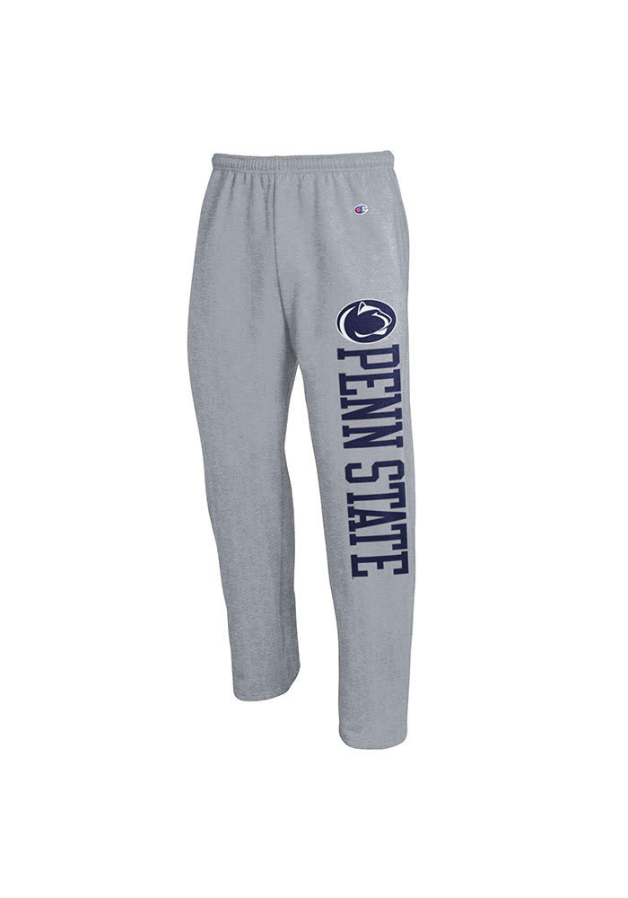 Penn State Nittany Lions Champion Grey Open Bottom Sweatpants