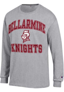 Champion Bellarmine Knights Grey Number One Long Sleeve T Shirt