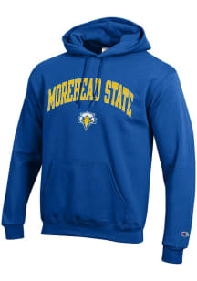 Champion Morehead State Eagles Mens Blue Arch Mascot Long Sleeve Hoodie