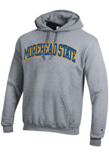 Champion Morehead State Eagles Mens Grey Arch Name Long Sleeve Hoodie