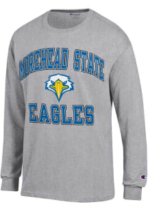 Champion Morehead State Eagles Grey Number One Long Sleeve T Shirt