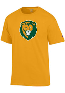 Champion Southeastern Louisiana Lions Gold Primary Logo Short Sleeve T Shirt