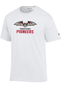 Champion Transylvania Pioneers White Primary Logo Short Sleeve T Shirt