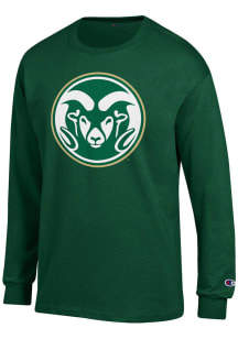 Champion Colorado State Rams Green Primary Long Sleeve T Shirt