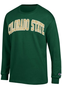 Champion Colorado State Rams Green Arch Name Long Sleeve T Shirt