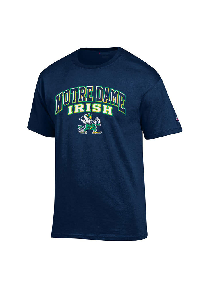 Champion Notre Dame Fighting Irish Navy Blue Arch Short Sleeve T Shirt