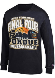 Champion Purdue Boilermakers Black 2024 Final Four Desert Ball Long Sleeve T Shirt