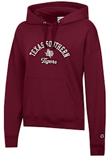 Champion Texas Southern Tigers Womens Maroon Powerblend Hooded Sweatshirt