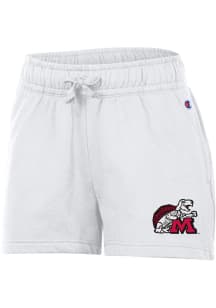 Womens Maryland Terrapins White Champion Powerblend Shorts