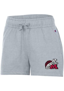 Womens Maryland Terrapins Grey Champion Powerblend Shorts