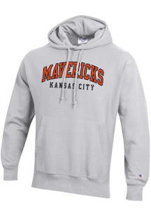 Champion Kansas City Mavericks Mens White Arch Name Long Sleeve Hoodie