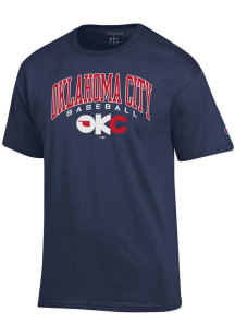 Champion Oklahoma City Dodgers Navy Blue Jersey Short Sleeve T Shirt
