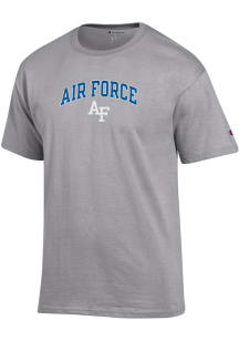 Champion Air Force Falcons Grey Arch Mascot Short Sleeve T Shirt